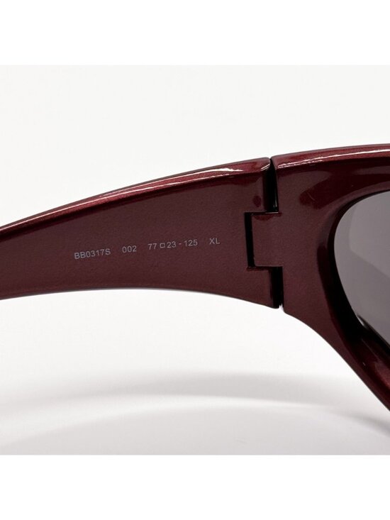 NEW BALENCIAGA BB0317S 002 SUNGLASSES BURGUNDY UNISEX EYEWEAR BALENCIAGA main image 5